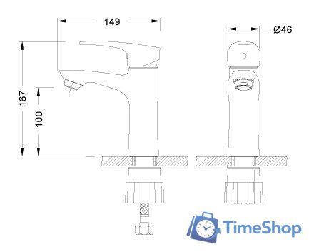 Смеситель Lemark Linara LM0406C - Изображение №2 — Интернет-магазин Time-Shop