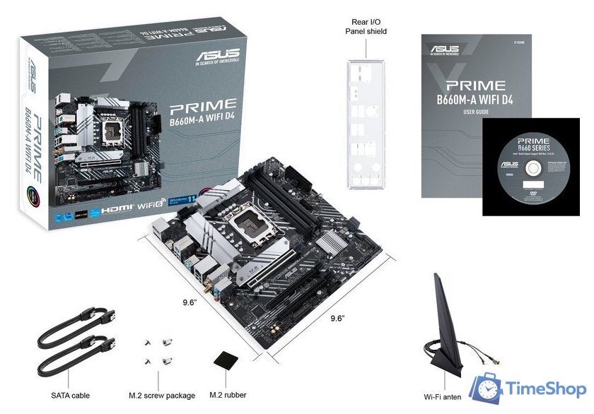 Материнская плата ASUS Prime B660M-A WIFI D4 - Изображение №6 — Интернет-магазин Time-Shop