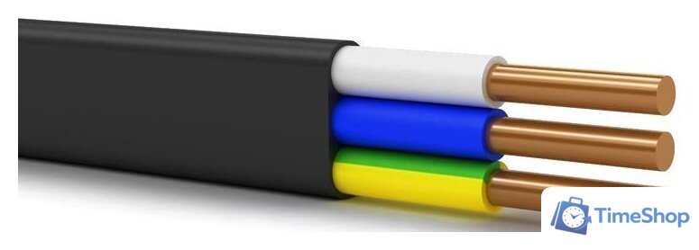 Кабель силовой Автопровод ВВГ-П 3x2.5 (N PE)-0.66 (100 м) - Изображение №1 — Интернет-магазин Time-Shop
