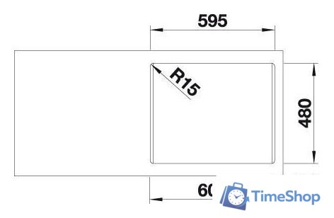 Кухонная мойка Blanco Lemis 6-IF 525109 (нержавеющая сталь) - Изображение №3 — Интернет-магазин Time-Shop