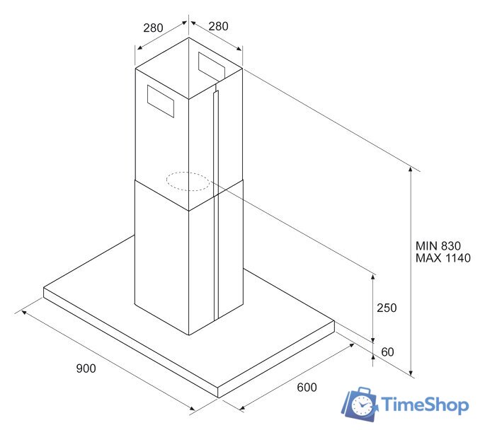 Кухонная вытяжка Elica Spot Plus Island IX/A/90 [PRF0097375] - Изображение №11 — Интернет-магазин Time-Shop