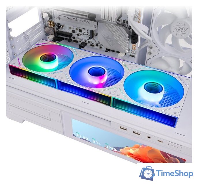 Комплект вентиляторов для корпуса Thermalright TL-M12QRW-S X3 (белый) - Изображение №7 — Интернет-магазин Time-Shop