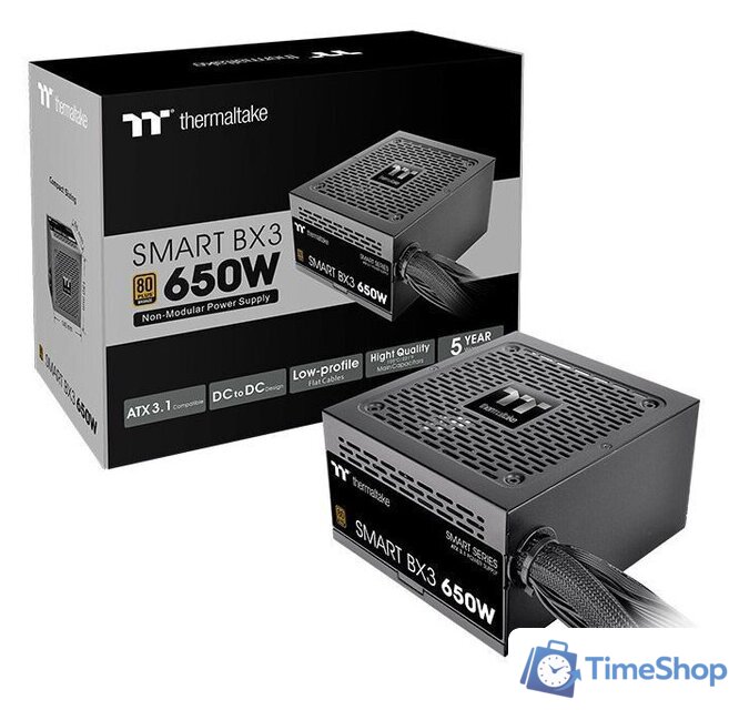 Блок питания Thermaltake Smart BX3 Bronze 650W PS-SPD-0650NNFABE-3 - Изображение №6 — Интернет-магазин Time-Shop