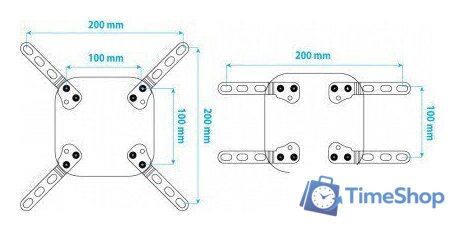 VESA-адаптер для телевизора Kromax ADAPTER-200 - Изображение №4 — Интернет-магазин Time-Shop