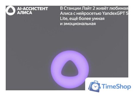 Умная колонка Яндекс Станция Лайт 2 (серый) - Изображение №7 — Интернет-магазин Time-Shop