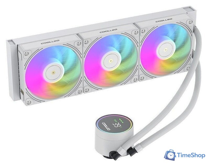 Система жидкостного охлаждения для процессора Coolleo DIG-360-WH - Изображение №2 — Интернет-магазин Time-Shop