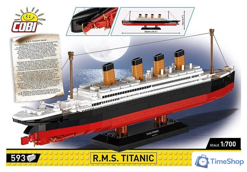 Конструктор Cobi Historical Collection R.M.S. Titanic - Изображение №4 — Интернет-магазин Time-Shop