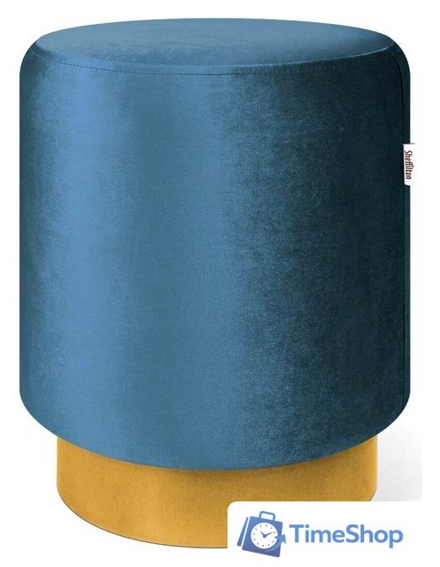 Пуфик Sheffilton SHT-B8 (морская глубина/золото) - Изображение №1 — Интернет-магазин Time-Shop
