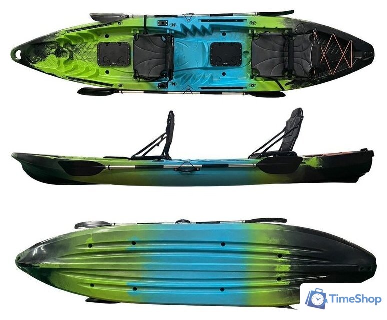 Байдарка BarrakuDA SOT390 (черный/зеленый/синий) - Изображение №2 — Интернет-магазин Time-Shop