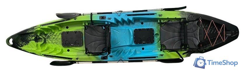 Байдарка BarrakuDA SOT390 (черный/зеленый/синий) - Изображение №4 — Интернет-магазин Time-Shop