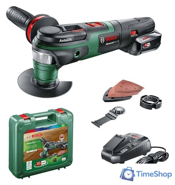Реноватор Bosch AdvancedMulti 18 0603104001 (с 1-им АКБ, кейс) - Изображение №1 — Интернет-магазин Time-Shop