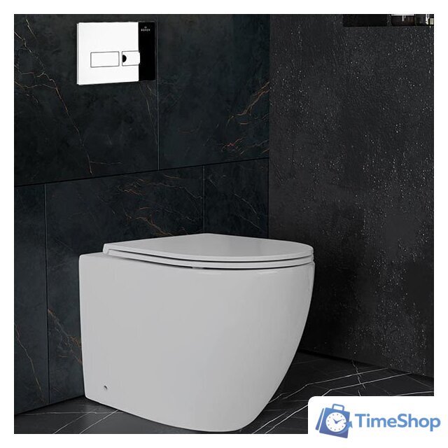 Унитаз подвесной Roxen Antares One Rimless 6 в 1 StounFix Dual Fresh 583589 (кнопка: хром) - Изображение №11 — Интернет-магазин Time-Shop