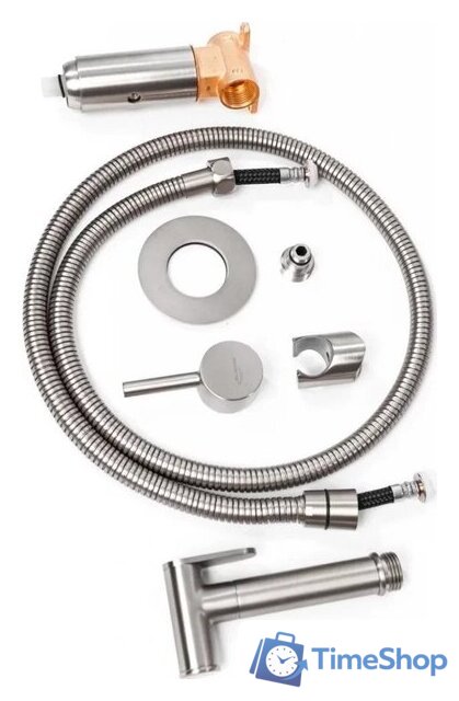 Гигиенический душ Hansberge H3099 (никель) - Изображение №4 — Интернет-магазин Time-Shop