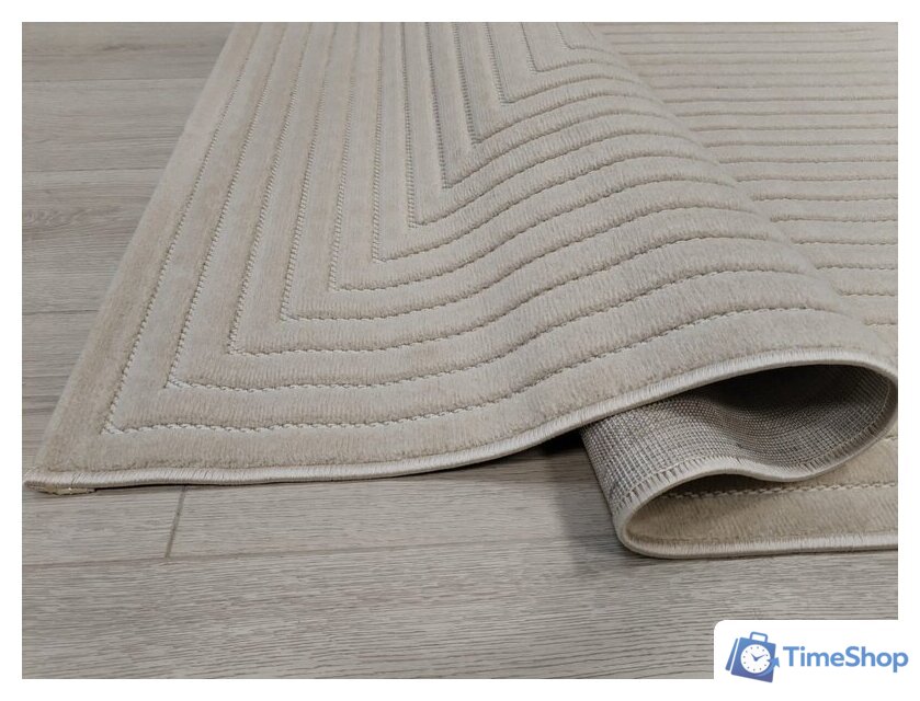 Ковер для жилой комнаты Radjab Carpet Сканди Сизаль Прямоугольник 10936B 12226RK (1.6x2.3, Krem/Krem) - Изображение №3 — Интернет-магазин Time-Shop
