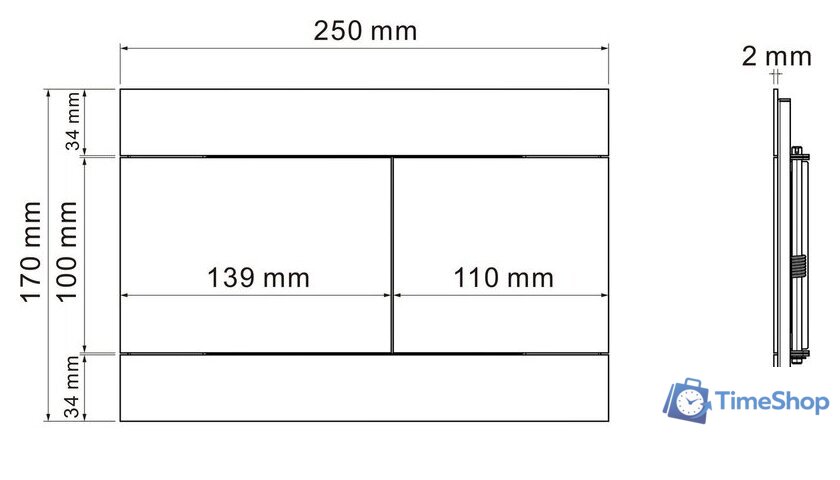 Унитаз подвесной Roxen Antares Tornado Long в комплекте с инсталляцией StounFix Dual Fresh 6 в 1 868459 (кнопка: сатин матовая) - Изображение №10 — Интернет-магазин Time-Shop