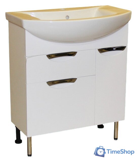  СанитаМебель Тумба Камелия-66.21 Д3 с умывальником Палермо 70 - Изображение №1 — Интернет-магазин Time-Shop