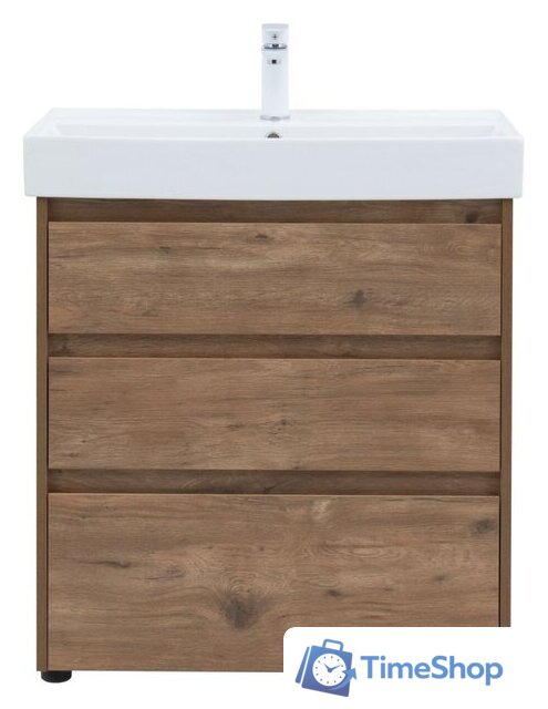 Aquanet Тумба под умывальник Nova Lite 75 302474 (дуб рустикальный) - Изображение №2 — Интернет-магазин Time-Shop