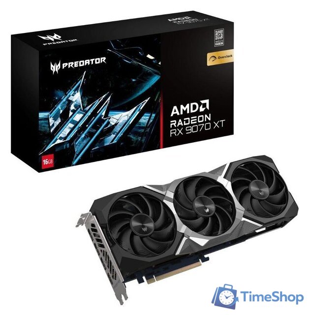 Видеокарта Acer Predator BiFrost Radeon RX 9070 XT OC 16GB DP.Z4FWW.P01 - Изображение №5 — Интернет-магазин Time-Shop