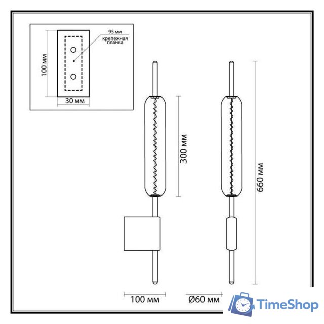 Бра Odeon Light Reeds 4794/12WL - Изображение №2 — Интернет-магазин Time-Shop