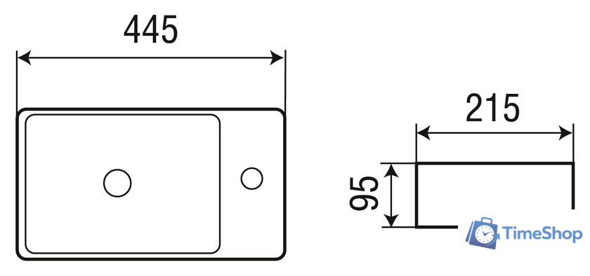Умывальник WeltWasser Aisbach 5112 - Изображение №4 — Интернет-магазин Time-Shop