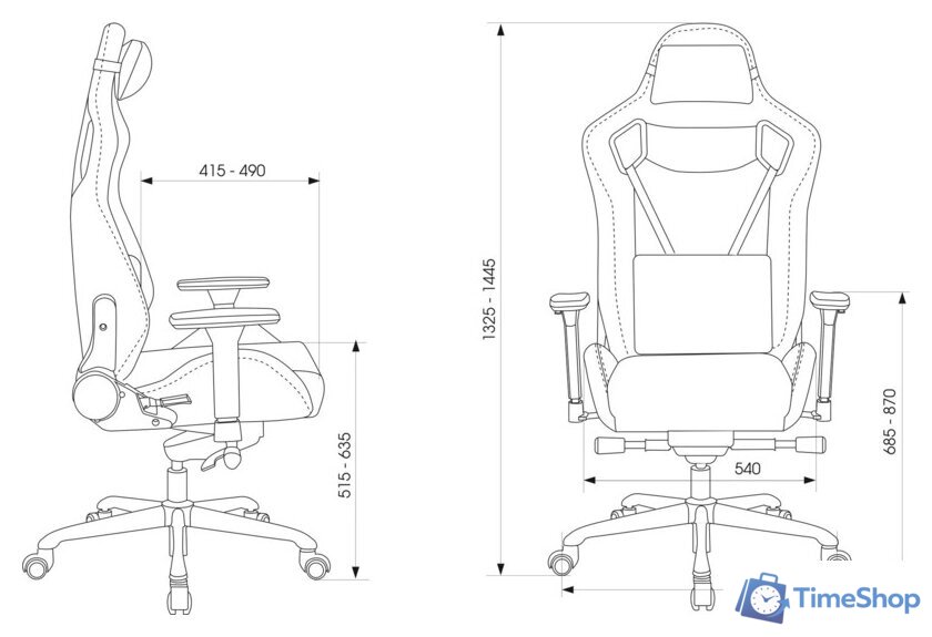 Игровое (геймерское) кресло Knight Titan (черный) - Изображение №26 — Интернет-магазин Time-Shop