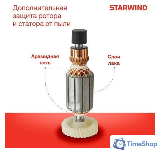 Угловая шлифмашина StarWind AG125-850 - Изображение №10 — Интернет-магазин Time-Shop