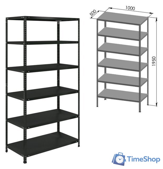 Стеллаж Brabix Ms Kd-200/50-6 291273 - Изображение №5 — Интернет-магазин Time-Shop