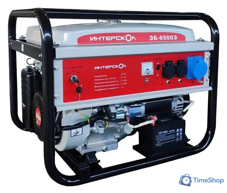 Бензиновый генератор Интерскол ЭБ-6500Э - Изображение №1 — Интернет-магазин Time-Shop