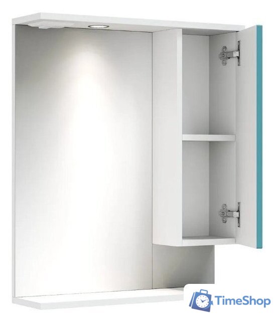  Onika Шкаф с зеркалом Марви 60 206089 (бирюзовый) - Изображение №3 — Интернет-магазин Time-Shop