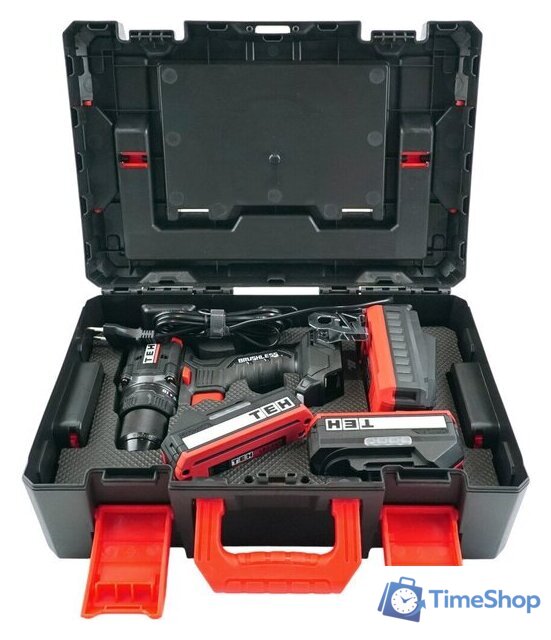Дрель-шуруповерт TEH TDBL720-2B (с 2-мя АКБ, кейс) - Изображение №13 — Интернет-магазин Time-Shop