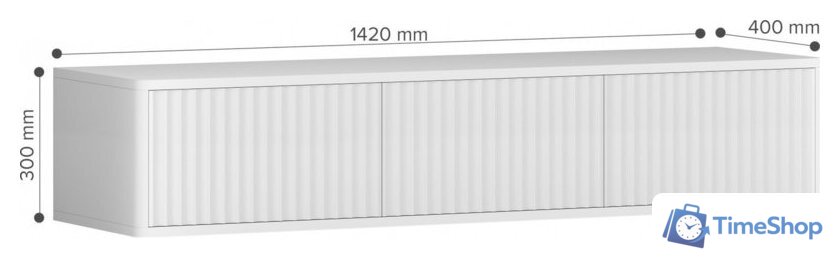 Тумба Shtabe Royal 5030 эко (белый/белый) - Изображение №4 — Интернет-магазин Time-Shop