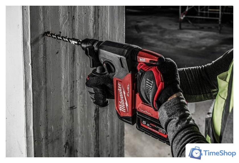 Перфоратор Milwaukee M18 FUEL M18ONEFHX-552X 4933478504 (с 2-мя АКБ, кейс) - Изображение №14 — Интернет-магазин Time-Shop