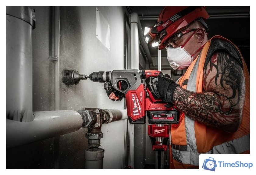 Перфоратор Milwaukee M18 FUEL M18ONEFHX-552X 4933478504 (с 2-мя АКБ, кейс) - Изображение №18 — Интернет-магазин Time-Shop