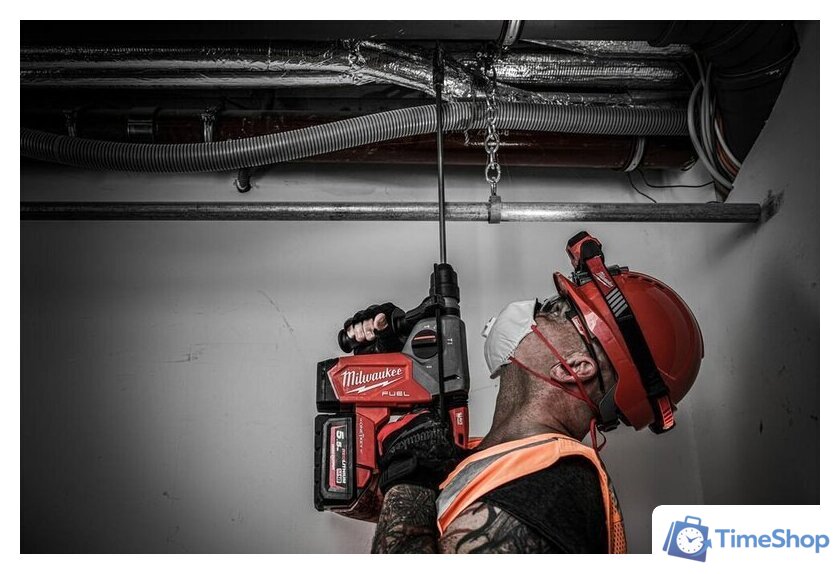 Перфоратор Milwaukee M18 FUEL M18ONEFHX-552X 4933478504 (с 2-мя АКБ, кейс) - Изображение №12 — Интернет-магазин Time-Shop