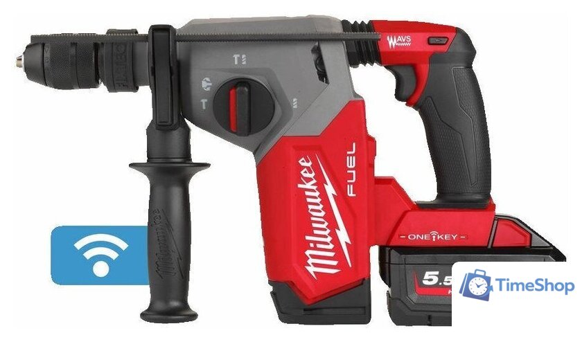 Перфоратор Milwaukee M18 FUEL M18ONEFHX-552X 4933478504 (с 2-мя АКБ, кейс) - Изображение №5 — Интернет-магазин Time-Shop