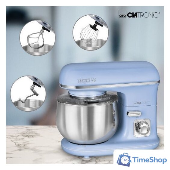 Планетарный миксер Clatronic KM 3711 (голубой) - Изображение №2 — Интернет-магазин Time-Shop