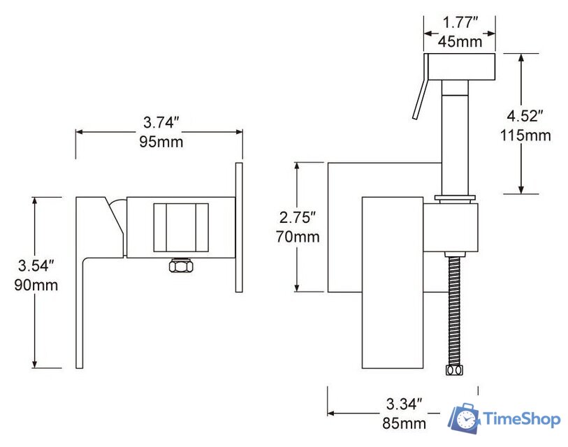 Гигиенический душ FRAP F7506 - Изображение №10 — Интернет-магазин Time-Shop