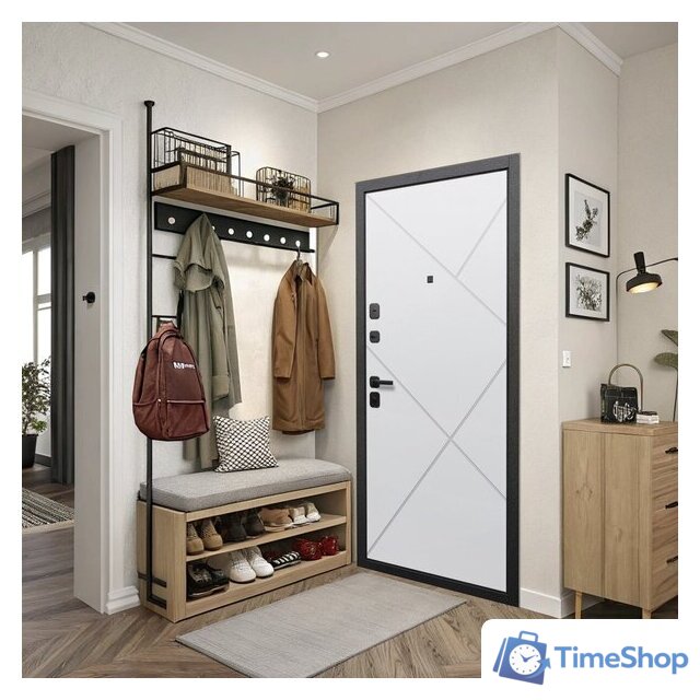 Металлическая дверь Guard 7см Серебро/белый матовый (86x205, левая) - Изображение №5 — Интернет-магазин Time-Shop