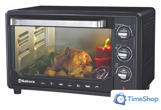 Мини-печь Sakura SA-7001BP - Изображение №1 — Интернет-магазин Time-Shop