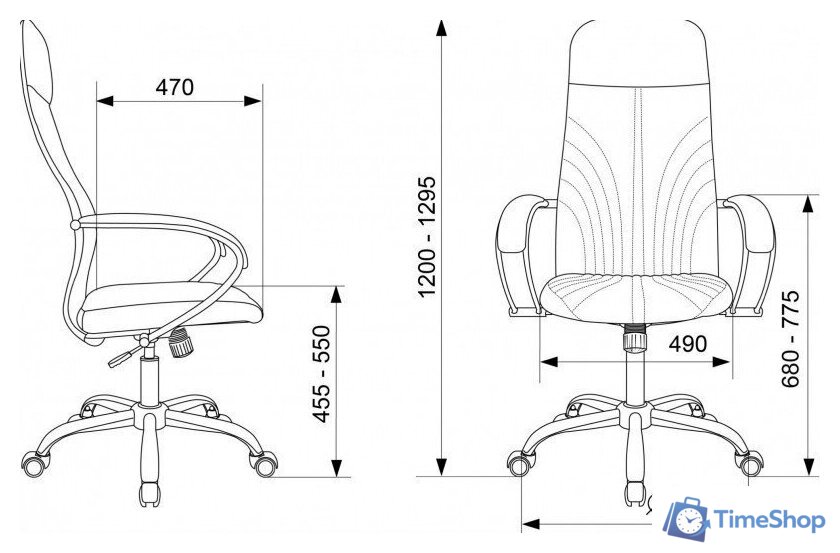 Офисное кресло Бюрократ CH-610SL (черный) - Изображение №12 — Интернет-магазин Time-Shop