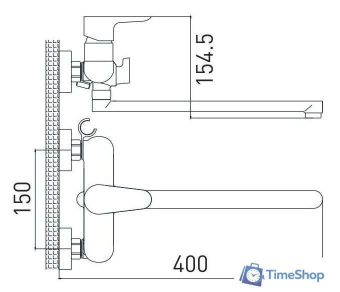 Смеситель Gross Aqua Space 7515288C-35L(F) - Изображение №2 — Интернет-магазин Time-Shop