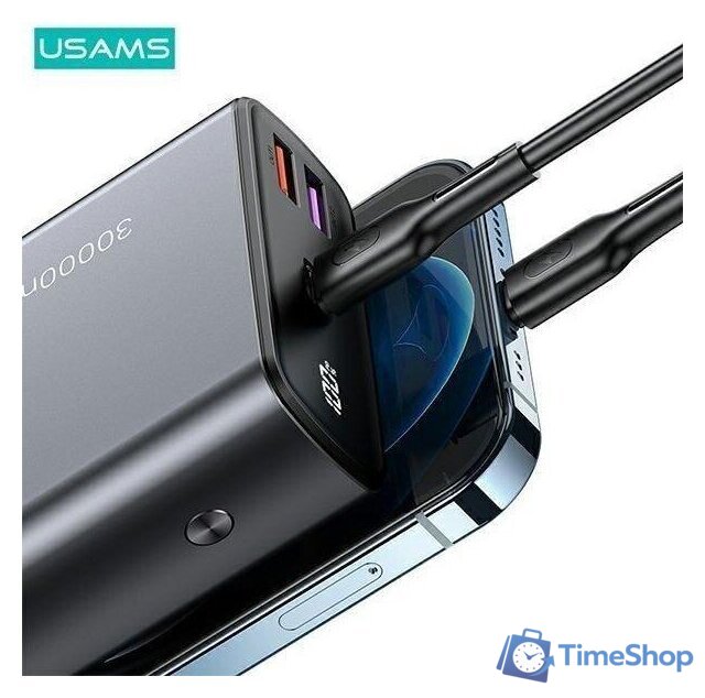 Внешний аккумулятор Usams CD165 PB59 30000mAh (темно-серый) - Изображение №6 — Интернет-магазин Time-Shop