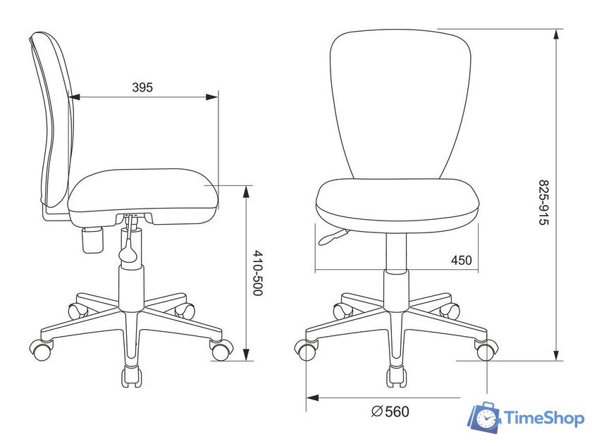 Компьютерное кресло Бюрократ KD-W10/STICK-PINK (малиновый) - Изображение №5 — Интернет-магазин Time-Shop