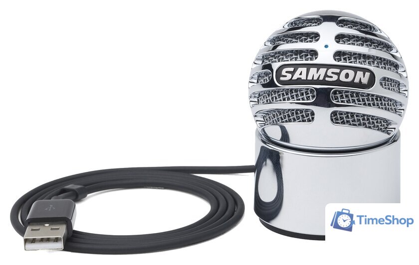 Проводной микрофон Samson Meteorite USB (хром) - Изображение №2 — Интернет-магазин Time-Shop