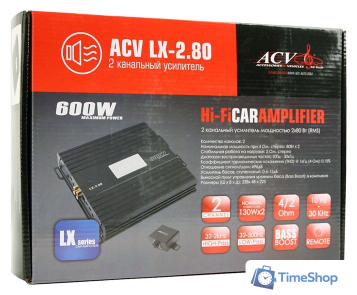 Автомобильный усилитель ACV LX-2.80 - Изображение №5 — Интернет-магазин Time-Shop