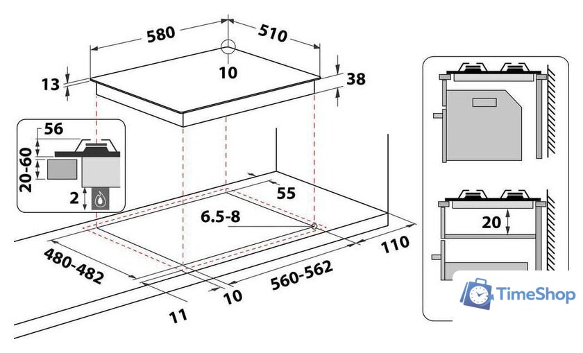 Варочная панель Whirlpool TGML 660 IX - Изображение №13 — Интернет-магазин Time-Shop