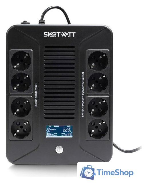 Источник бесперебойного питания SmartWatt UPS Safe Pro LCD 1000 - Изображение №1 — Интернет-магазин Time-Shop