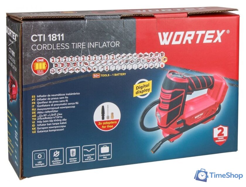 Автомобильный компрессор Wortex CTI 1811 ALL1 SOLO 1325446 (с 1-им АКБ) - Изображение №2 — Интернет-магазин Time-Shop