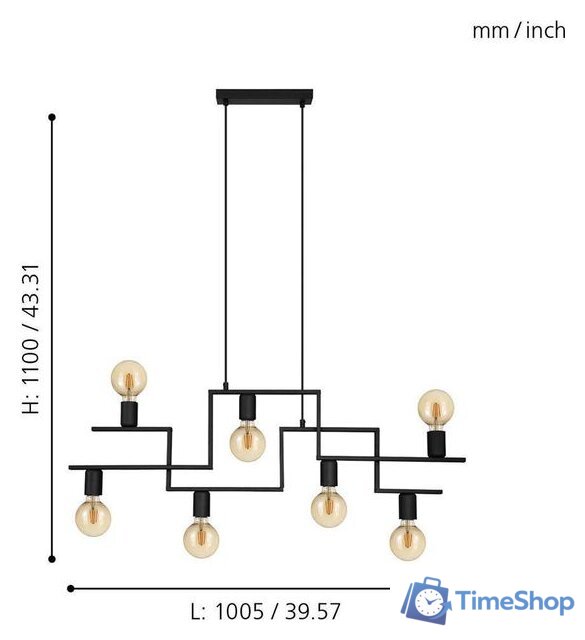 Подвесная люстра Eglo Fembard 43365 - Изображение №3 — Интернет-магазин Time-Shop