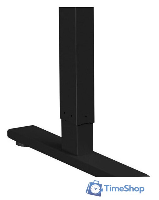 Стол с регулировкой высоты WellDesk Basic 1300x675х18 (черный/дуб термо черно-коричневый) - Изображение №4 — Интернет-магазин Time-Shop